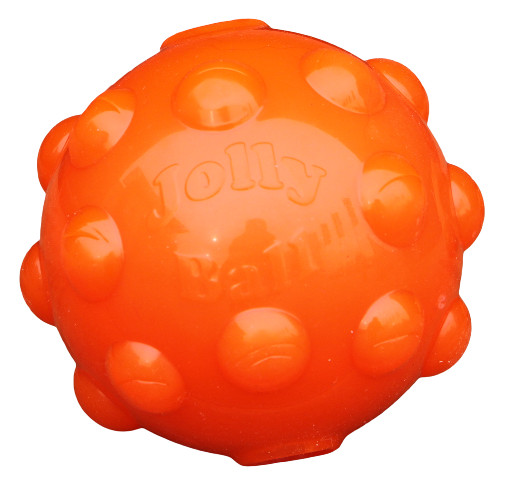 Jolly Jumper Gummiball für Hunde – Extrem robust für starke Beißer | Orange M 10cm