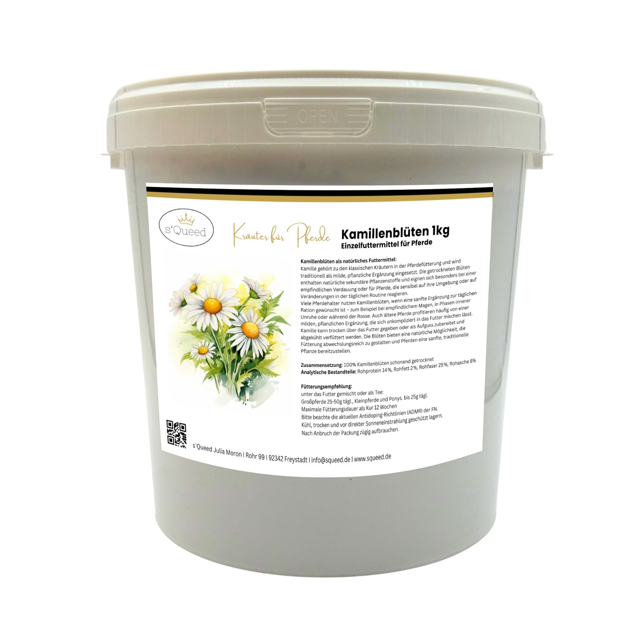 Kamille Pferd 1kg ganze Blüte