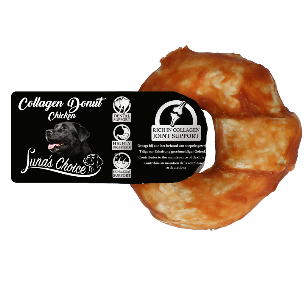 Luna's Choice Collagen Chews Donut Huhn