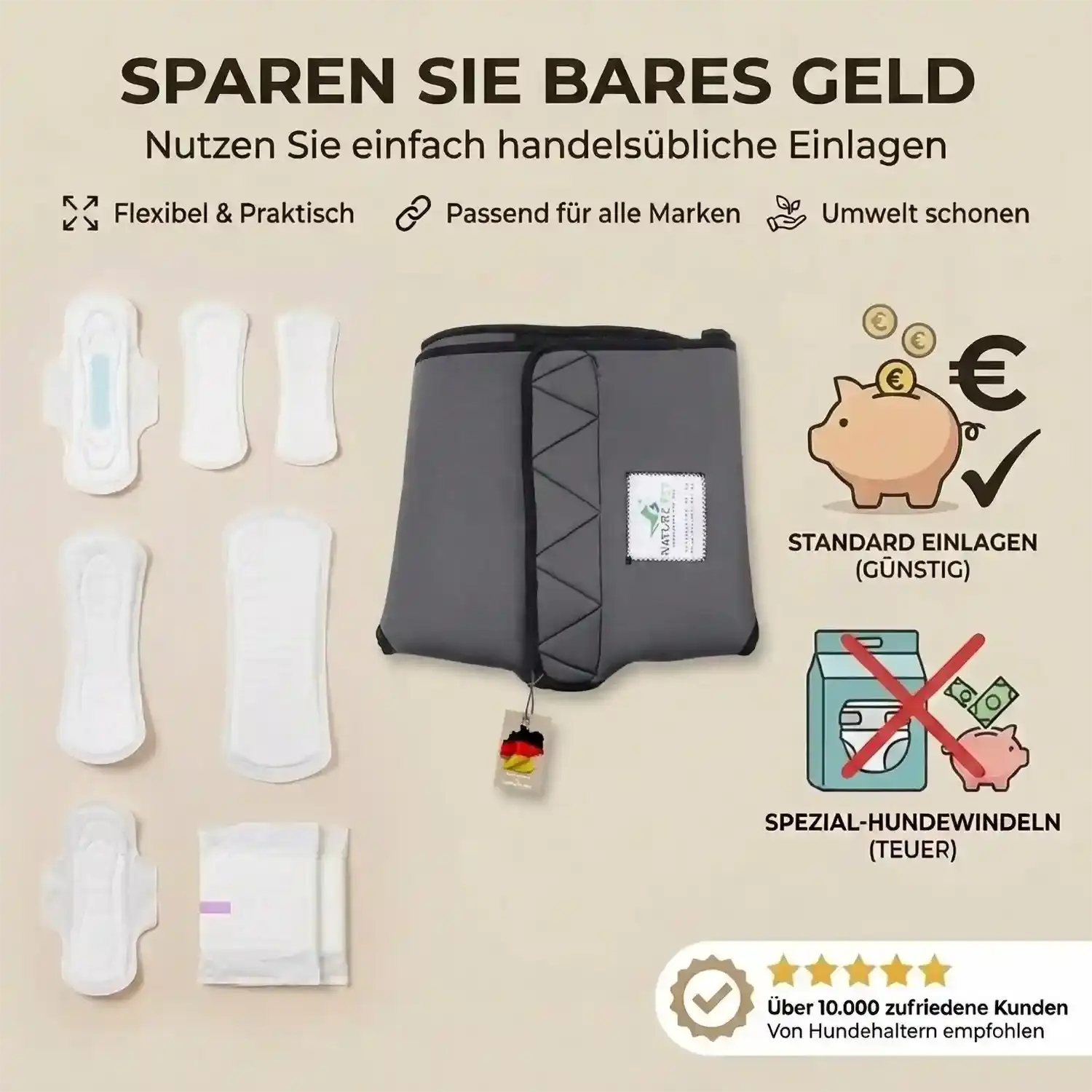 Läufigkeitshose für Hündinnen