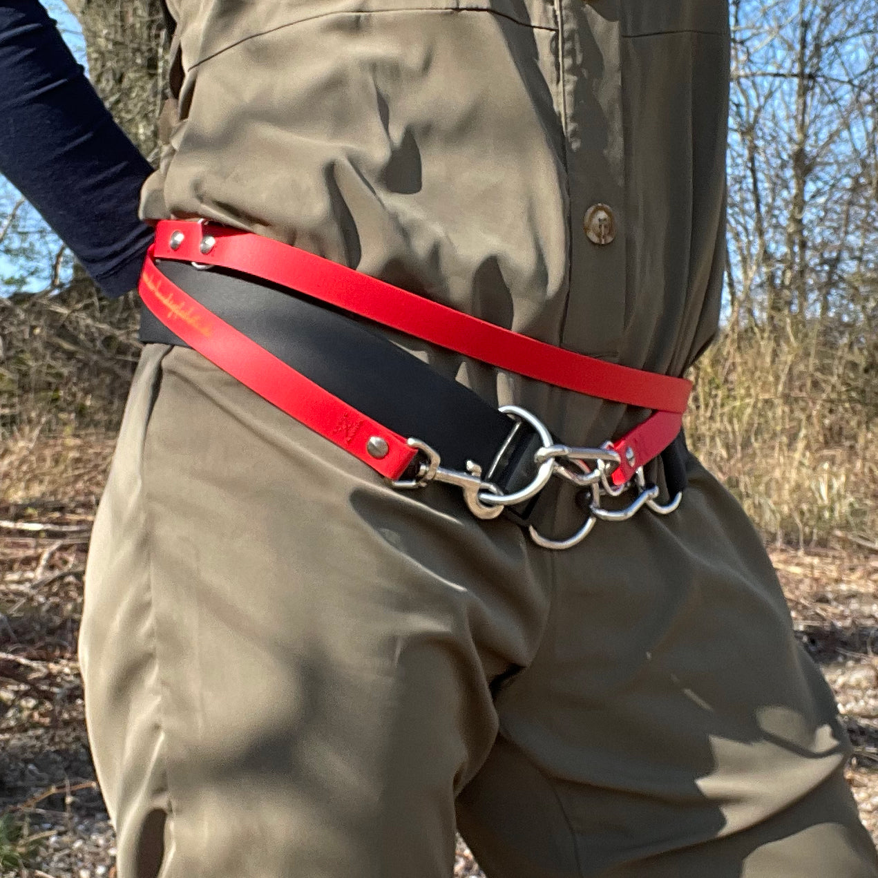 Leinen-Bauchgürtel CHILL  (BioThane®) 100-160 cm