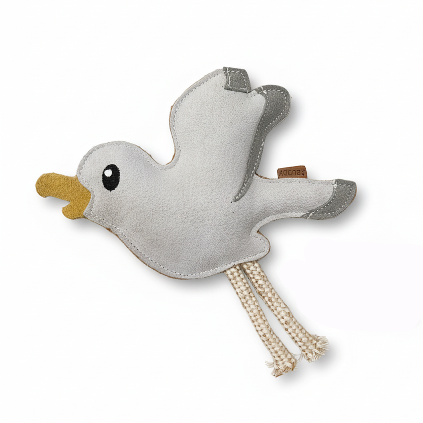 BUDDY. Hundespielzeug aus Leder "Möwe" - TierVita
