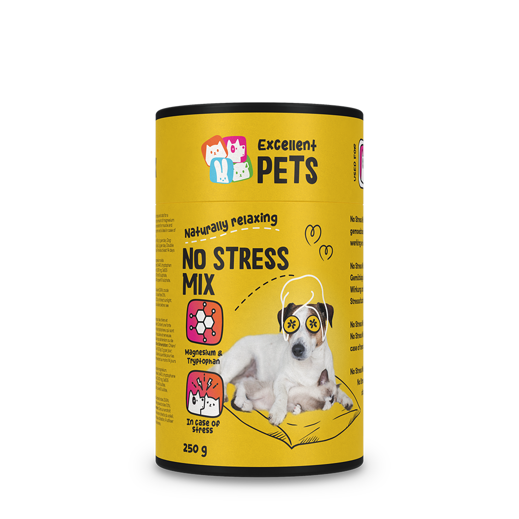 Beruhigungsmittel für Hunde & Katzen 250g Pulver – Excellent Pets No Stress Mix