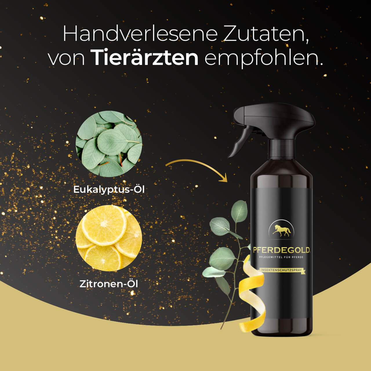 Pferdegold® Insektenschutzspray – Bremsenspray für Pferde 500 ml