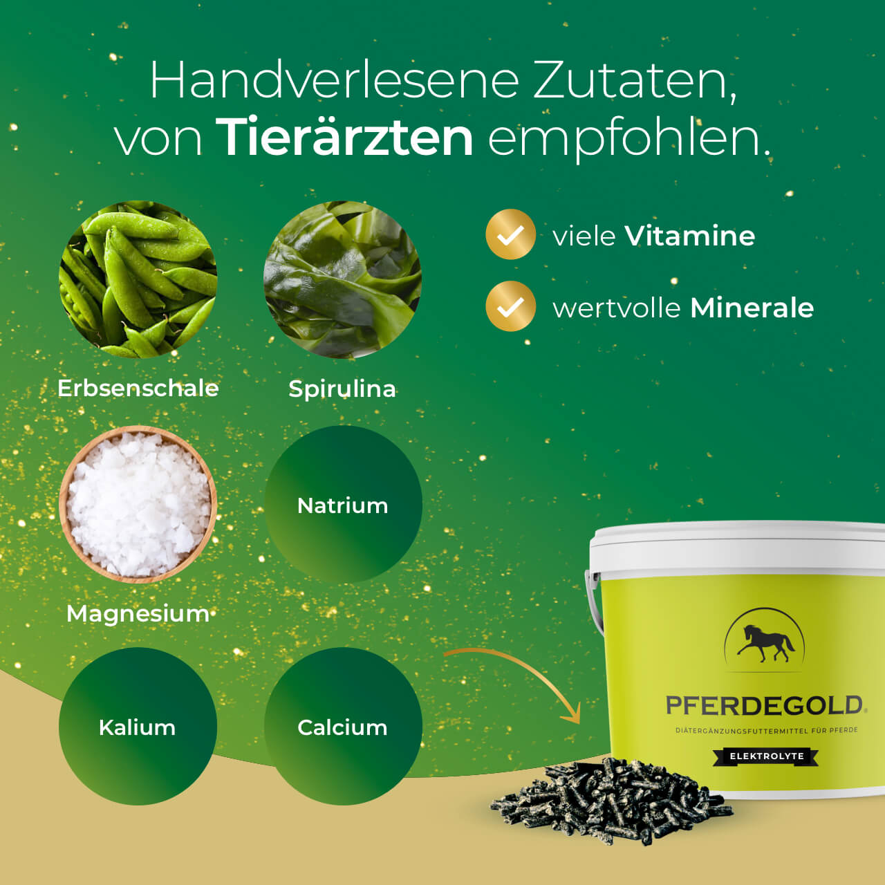 Pferdegold® Elektrolyte – Elektrolytausgleich für Pferde 1,5 kg