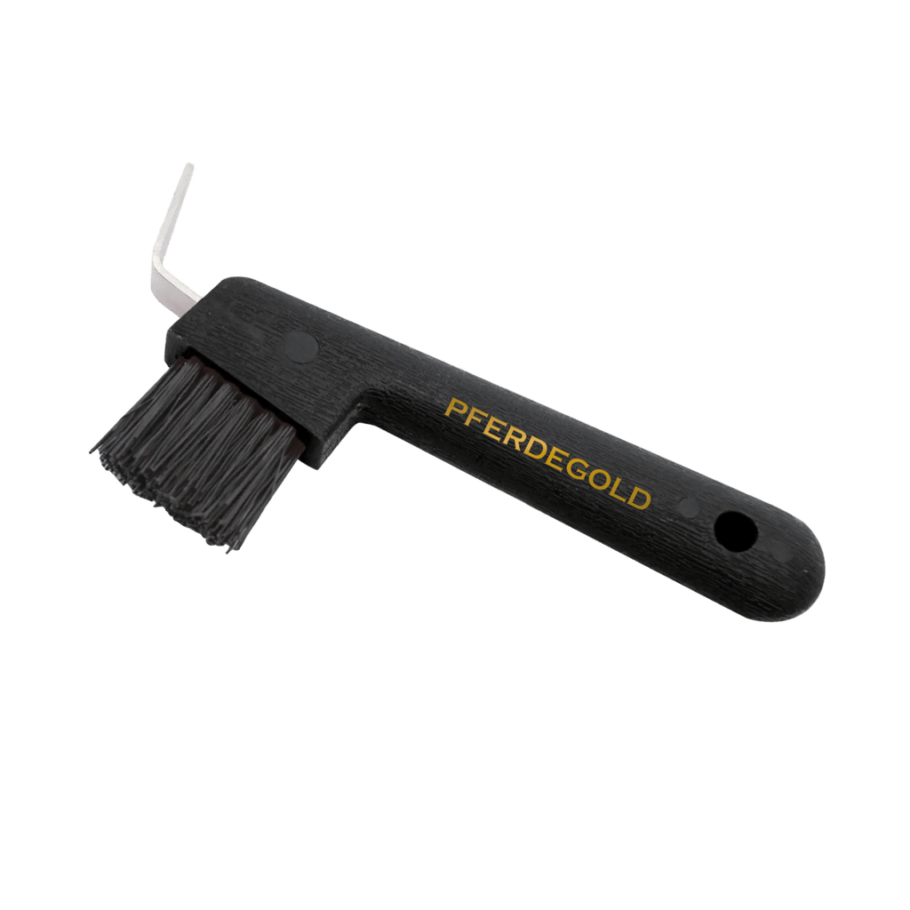 Pferdegold® Hufauskratzer mit Bürste – Hufpflege-Werkzeug für Pferde