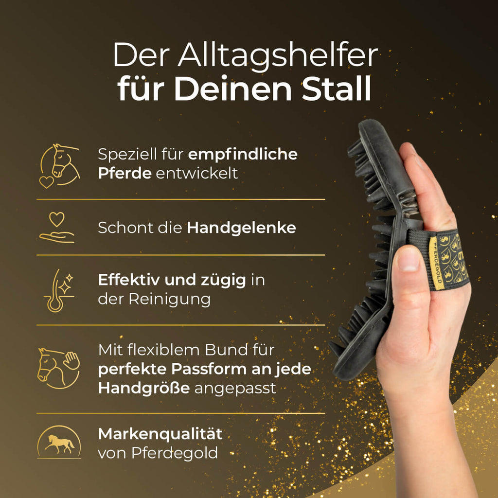 Pferdegold® Massagestriegel – Fellpflege & Striegel für Pferde