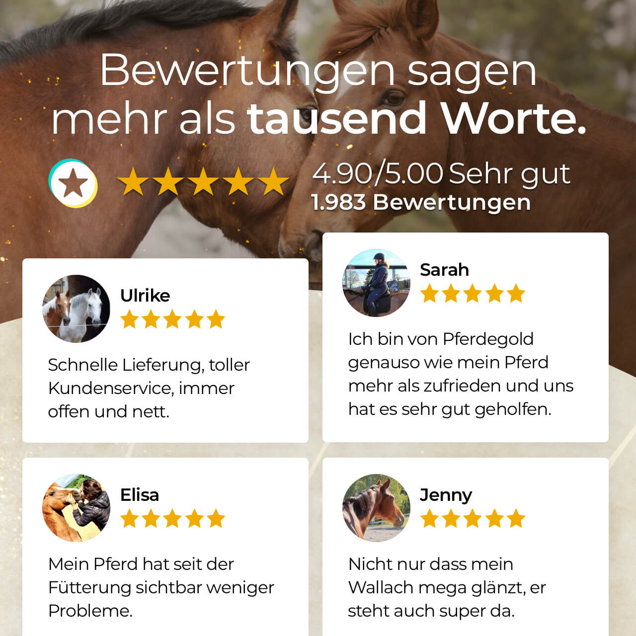 Pferdegold® Goldmüsli® Kräuter Glück – Kräutermüsli für Pferde