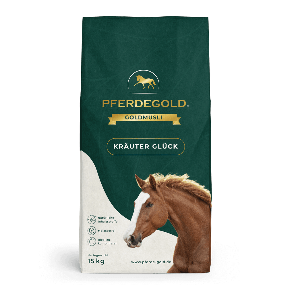 Pferdegold® Goldmüsli® Kräuter Glück – Kräutermüsli für Pferde