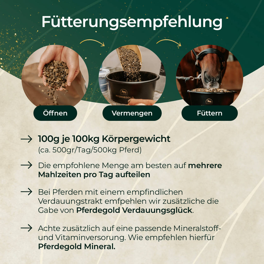 Pferdegold® Goldmüsli® Natur Pur – Getreidefreies Müsli für Pferde jeden Alters
