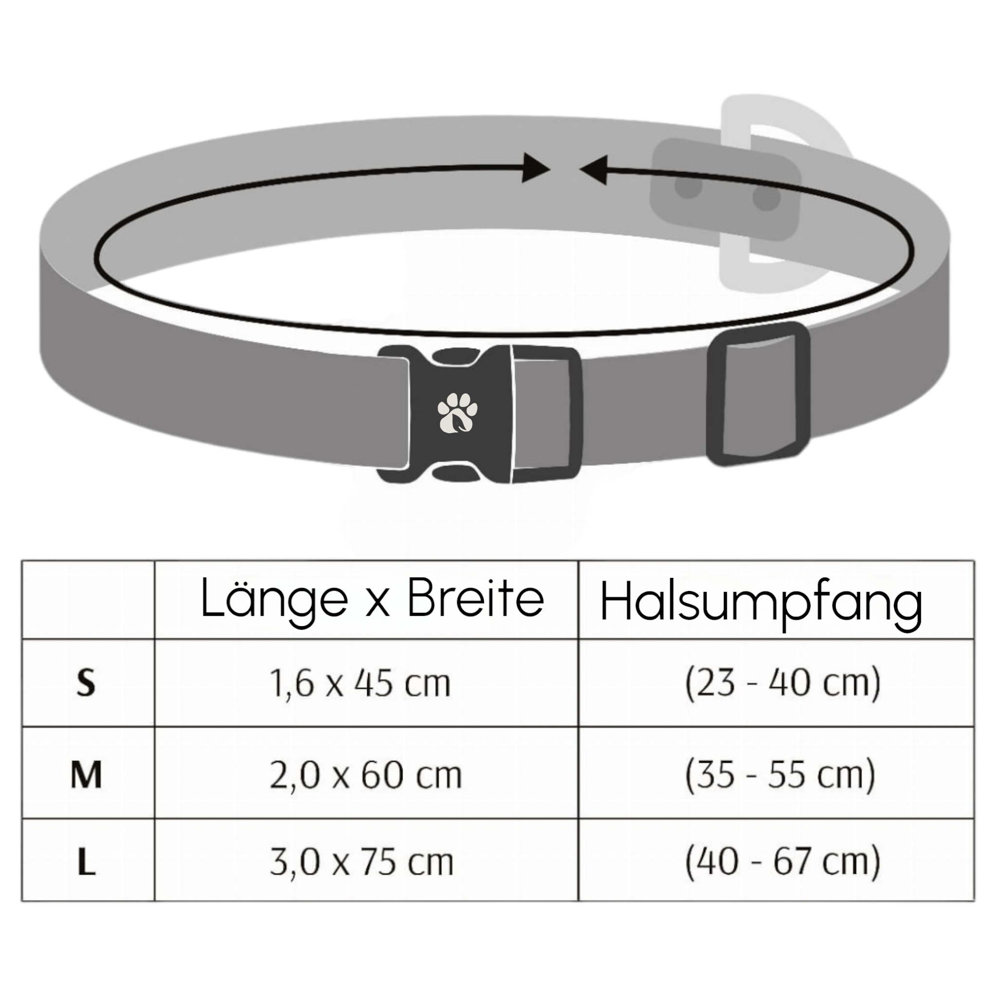 Halsband Schwarz Aus Nylon Längenverstellbar Im Rautendesign - TierVita