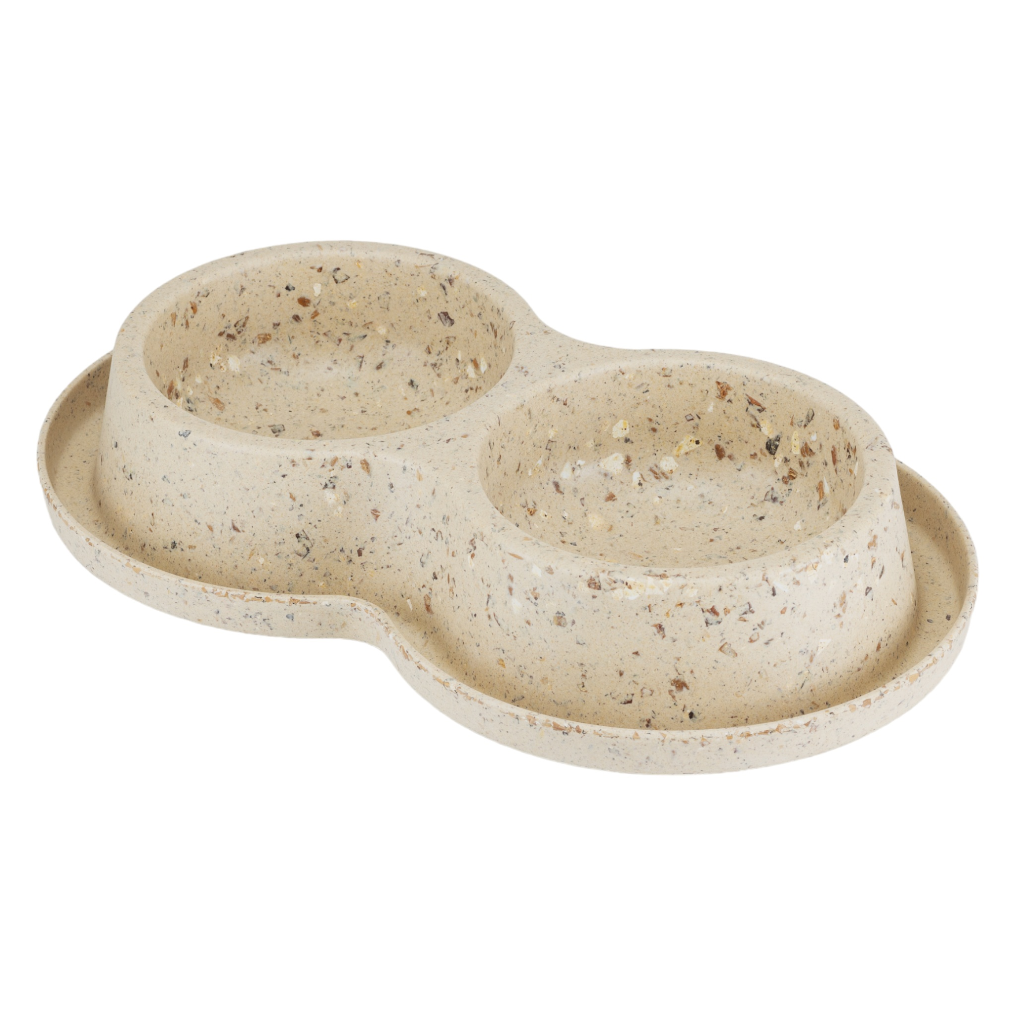 Nachhaltiger Biokunststoff Doppelfressnapf aus Bambus und Kaffeebohnen - TierVita