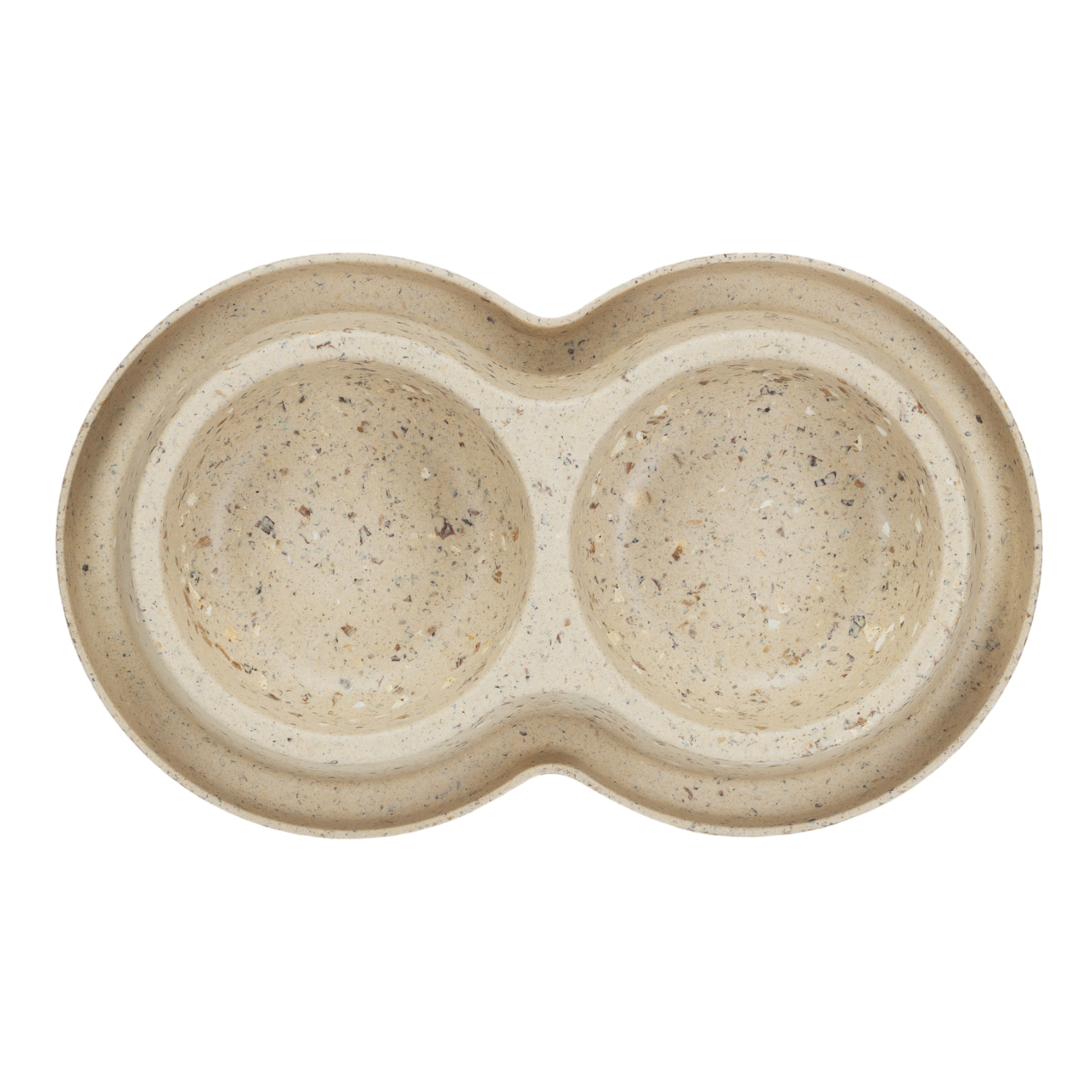 Nachhaltiger Biokunststoff Doppelfressnapf aus Bambus und Kaffeebohnen - TierVita