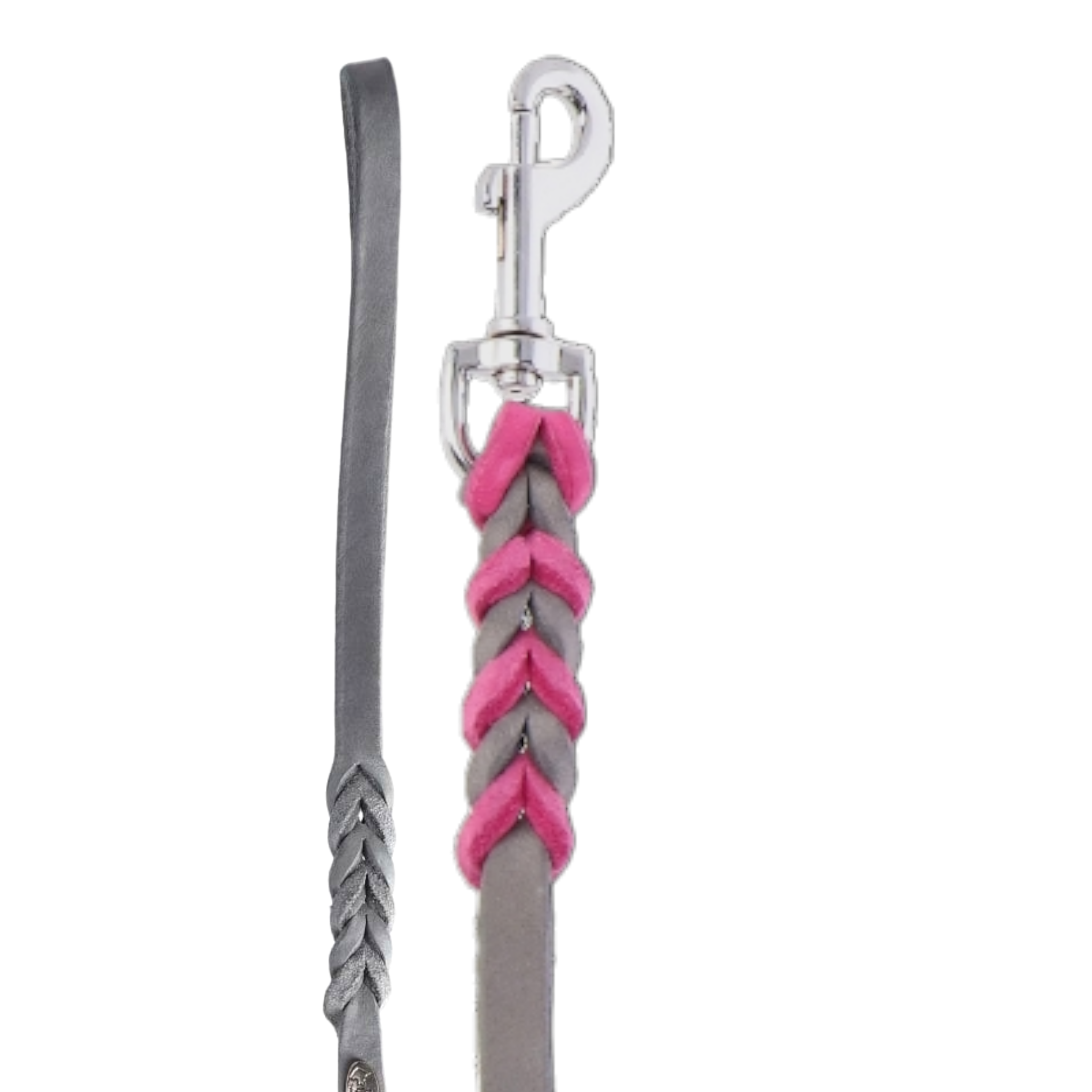 Hundeleine Soft Leder mit Handschlaufe und geflochtenen Element - TierVita