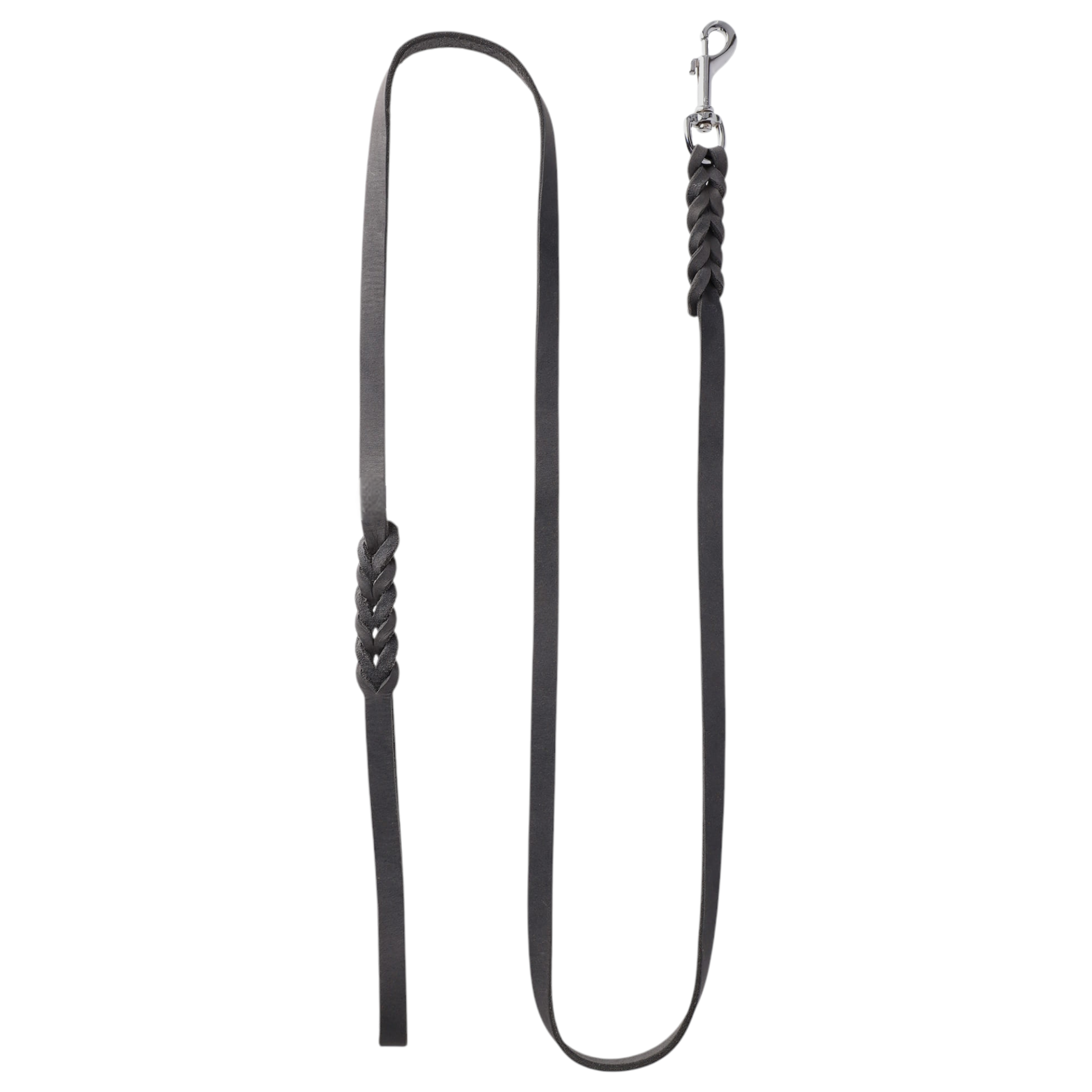 Hundeleine Soft Leder mit Handschlaufe und geflochtenen Element - TierVita