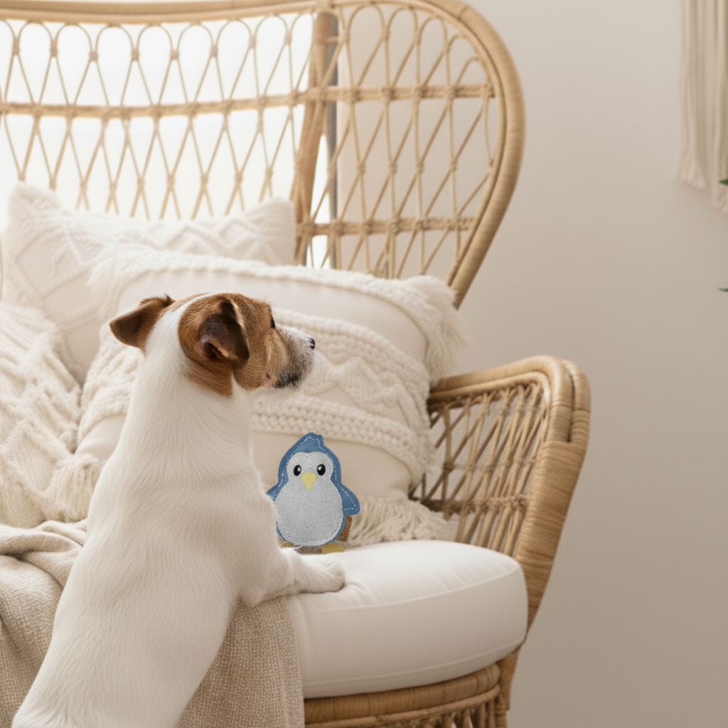 BUDDY. Hundespielzeug aus Leder "Kleiner Pinguin" - TierVita