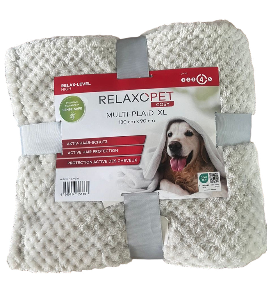 Hundedecke Cosy Multi-Plaid XL Grau – RelaxoPet