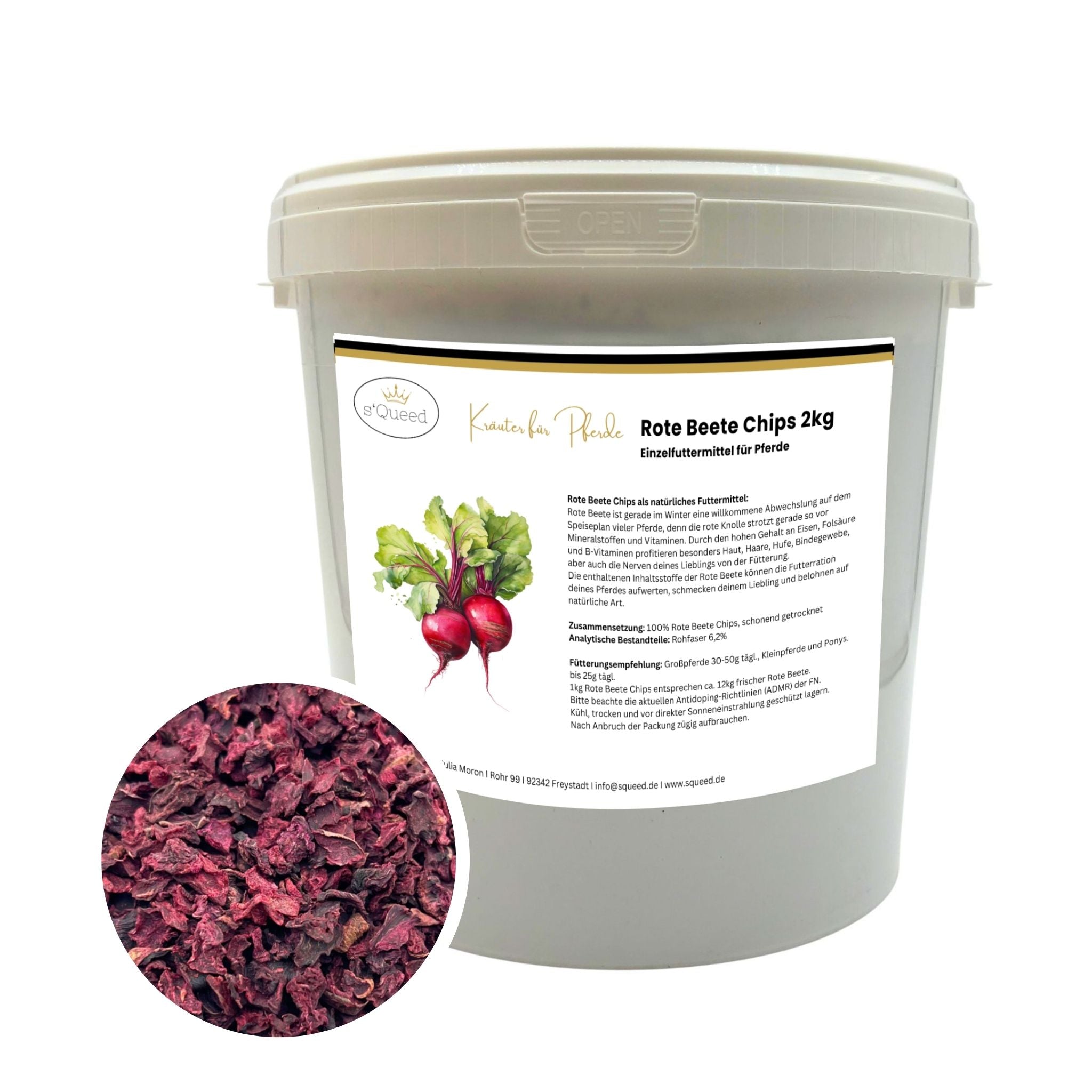 Rote Beete Chips Pferd 2kg - TierVita