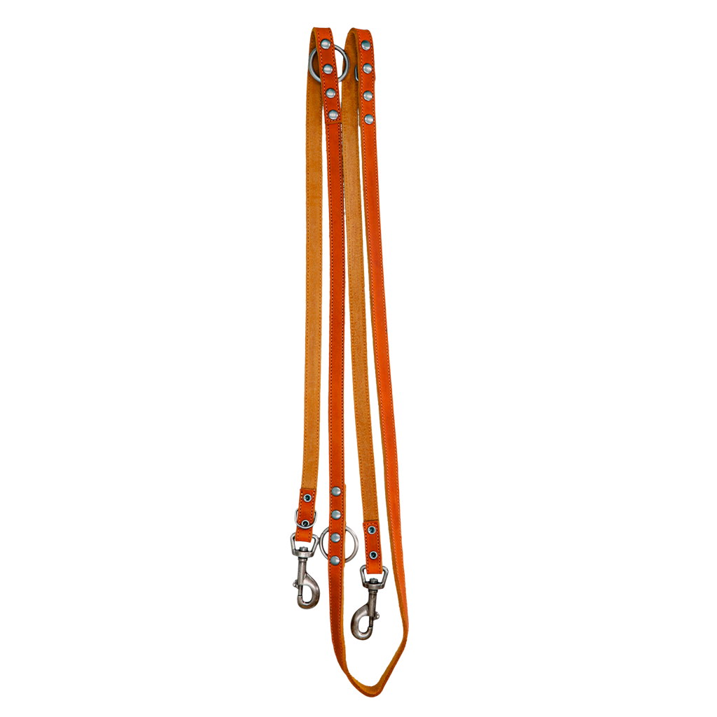 Spotted! Pro Leder Trainingsleine Cognac 2 x 250 cm