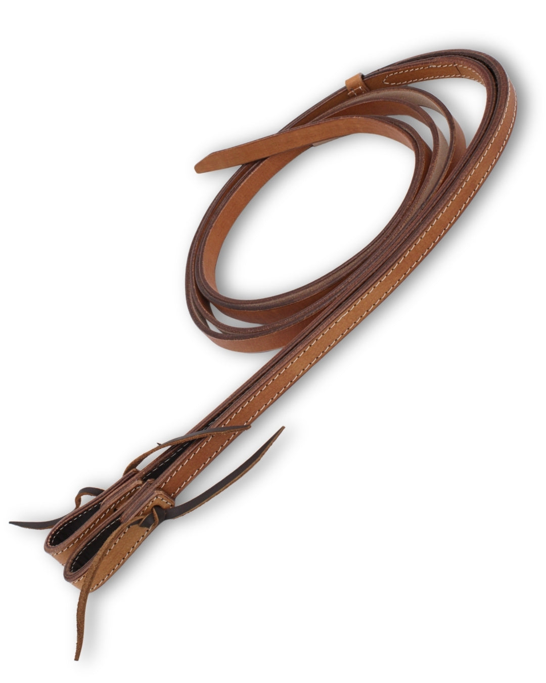 Split Reins Westernzügel, karamellbraun, Breite 5/8, 16 mm, waterloop