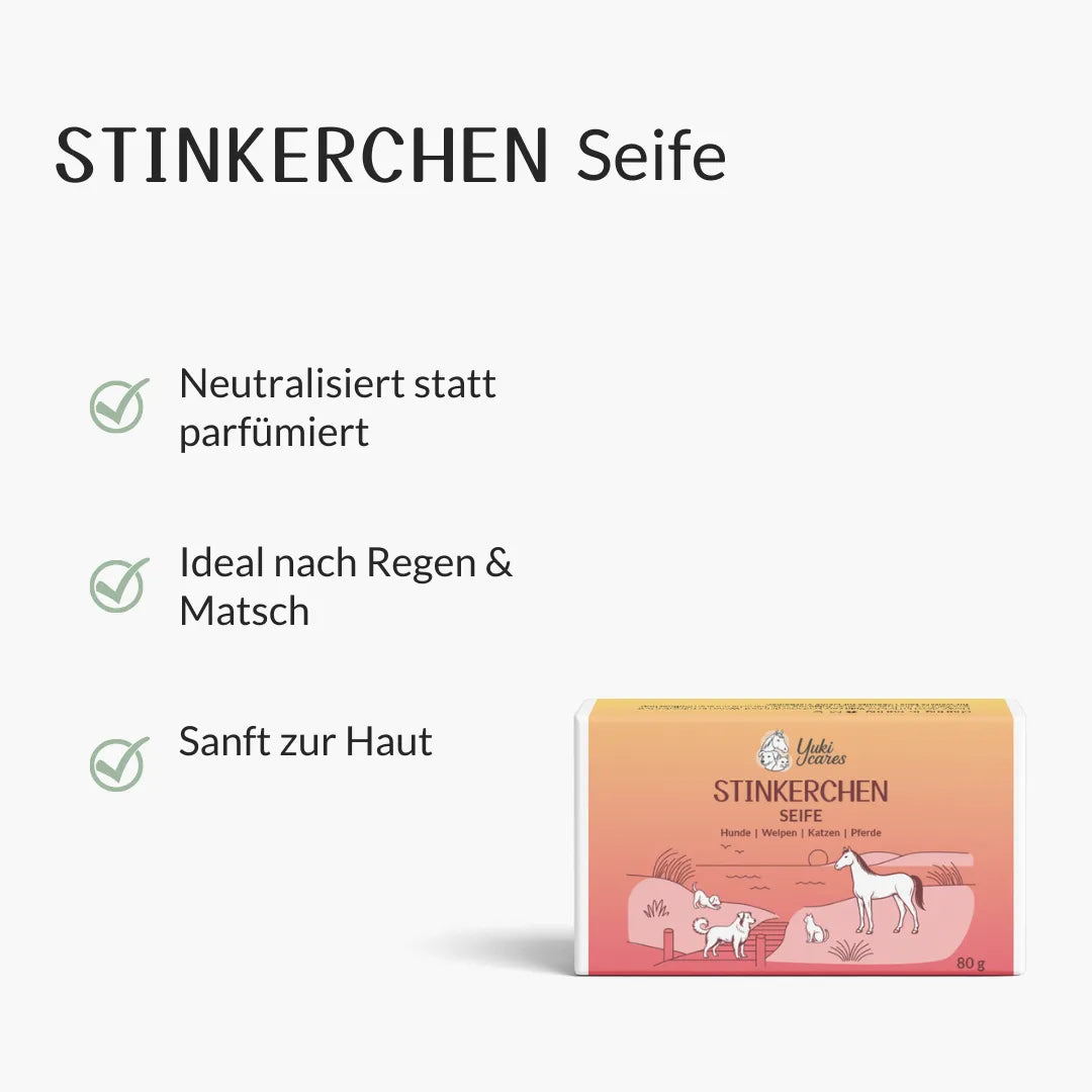 Stinkerchen Seife für Hunde, Katzen und Pferde