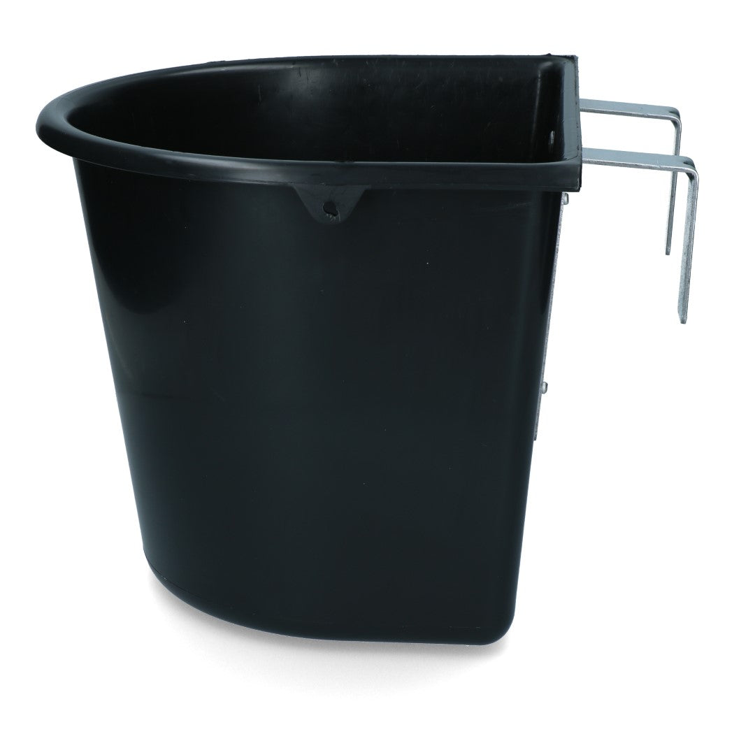 Futtertroge 15 l mit Haken Schwarz