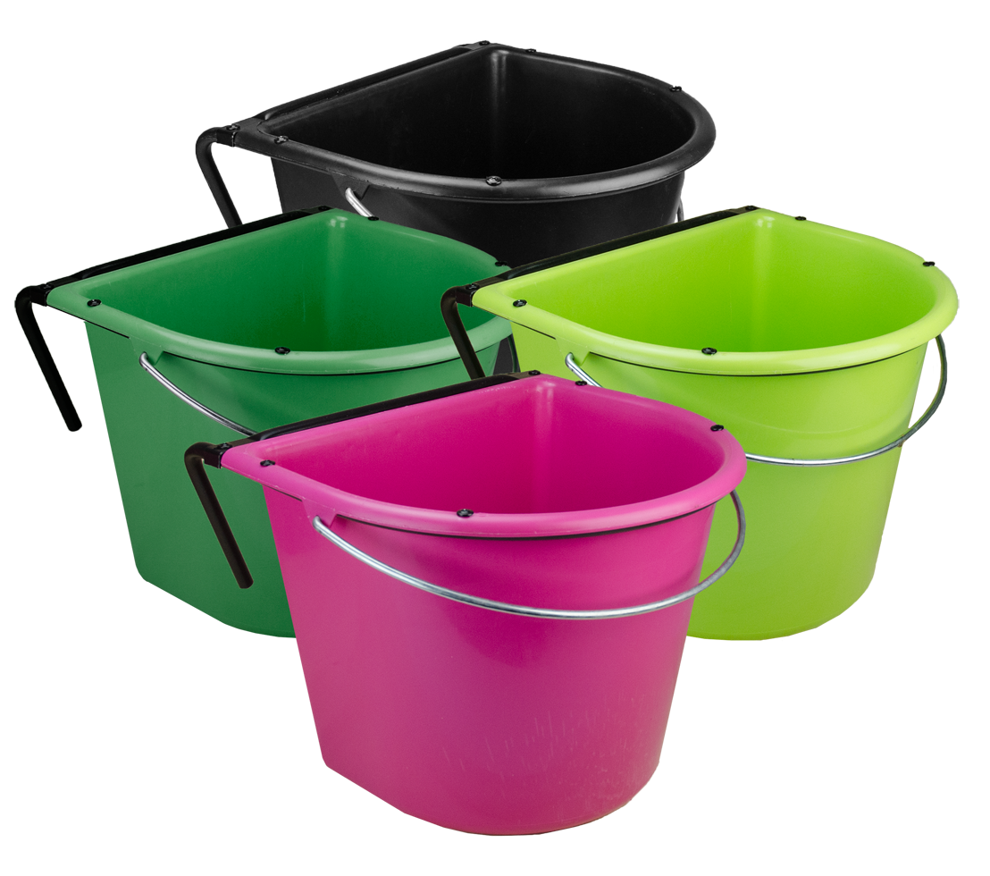 Futtertrog 15 l mit Einhängehaken und Henkel Rosa