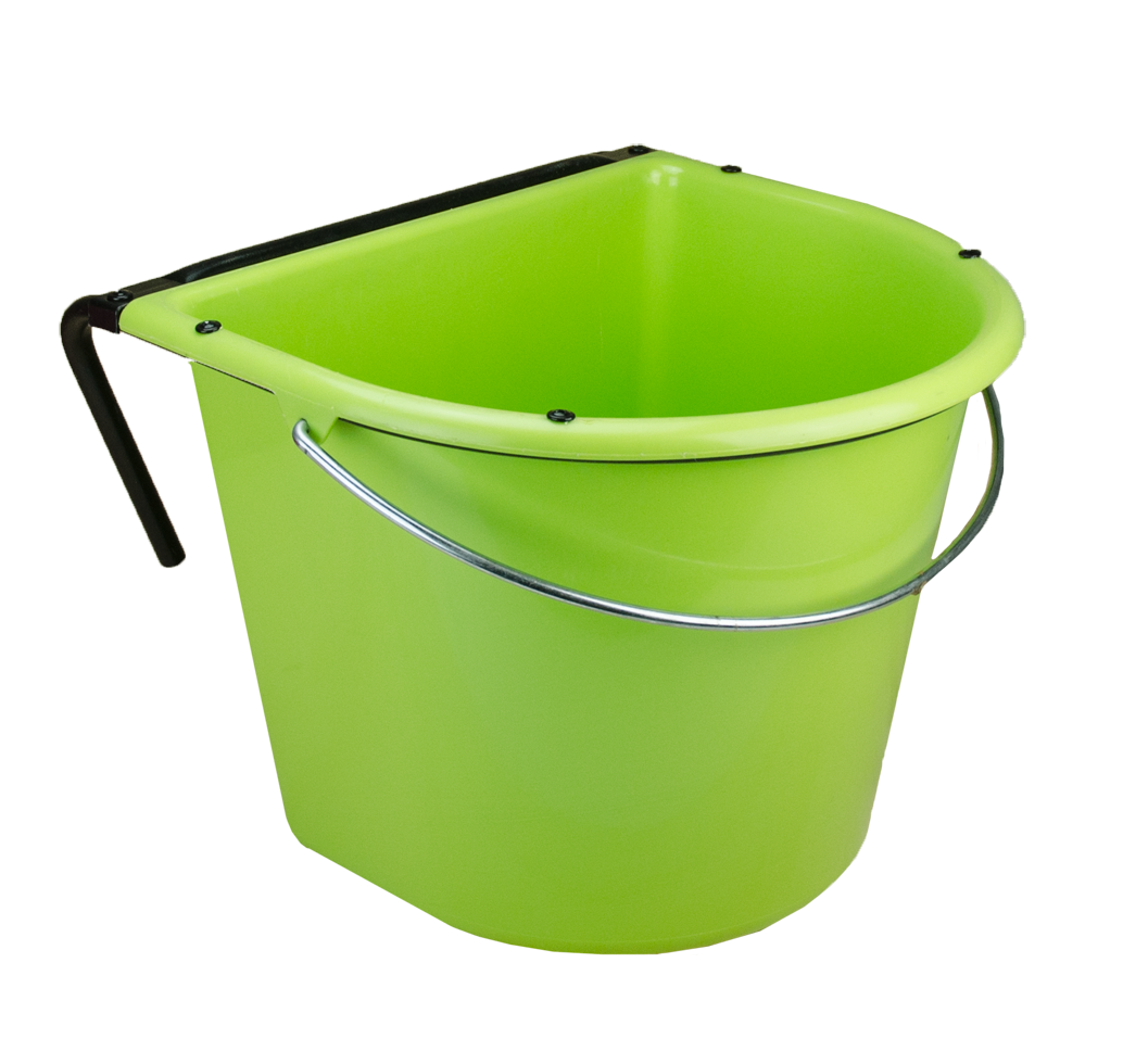 Futtertrog 15 l mit Einhängehaken und Henkel Grün