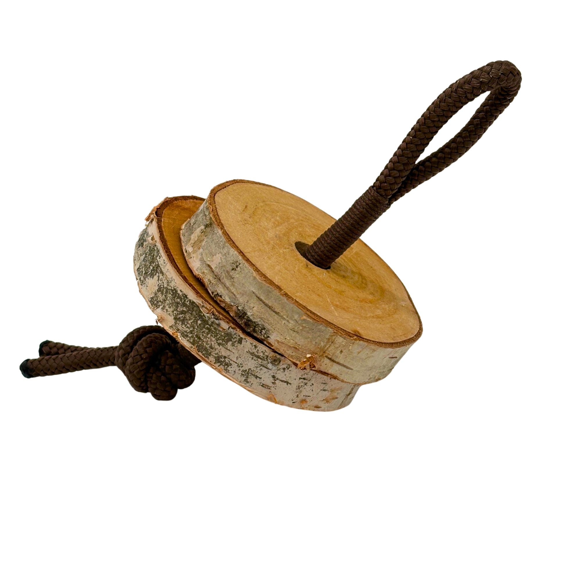 Himalaya-Leckstein Set: Halterung aus Birkenholz und 2 Himalaya Salzlecksteinen - TierVita