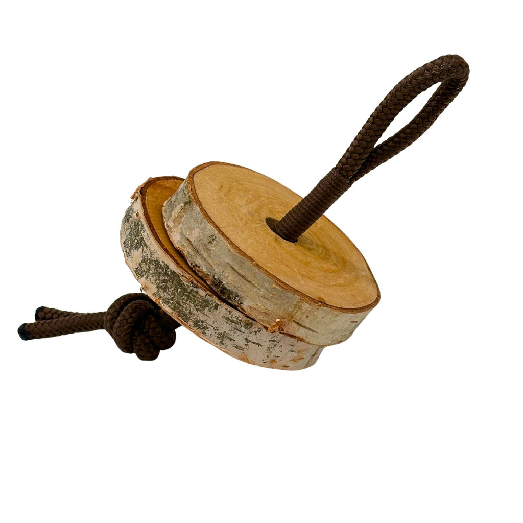 Birkenholz Halterung für Himalaya Lecksteine (1kg) und Schleck Twister Spielzeuge - TierVita