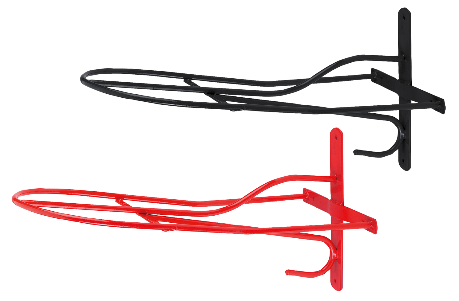 Sattelhalter Metall 54 cm Schwarz