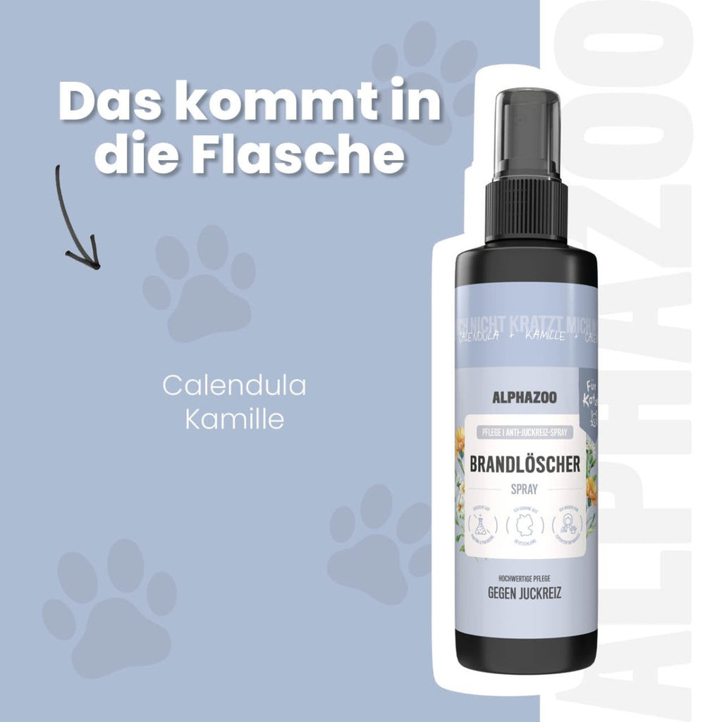 Brandlöscher Anti-Juckreiz Spray für Katzen – pflanzlich mit Kamille & Calendula