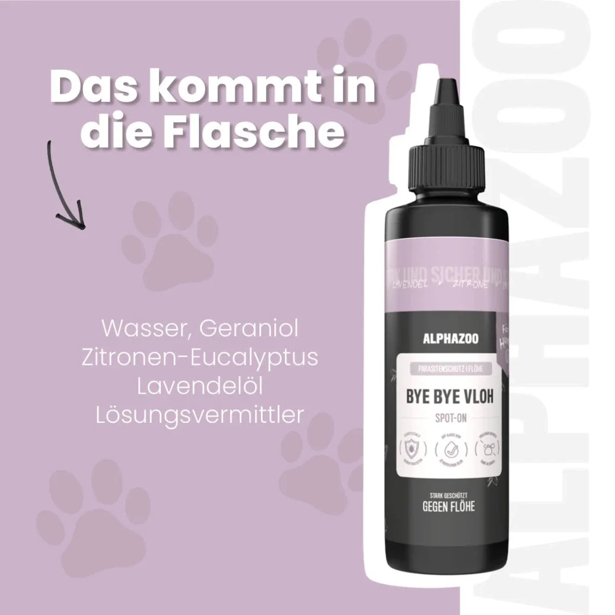 ByeByeVloh Spot-On für Hunde – pflanzlich mit Geraniol & Zitronen-Eukalyptus