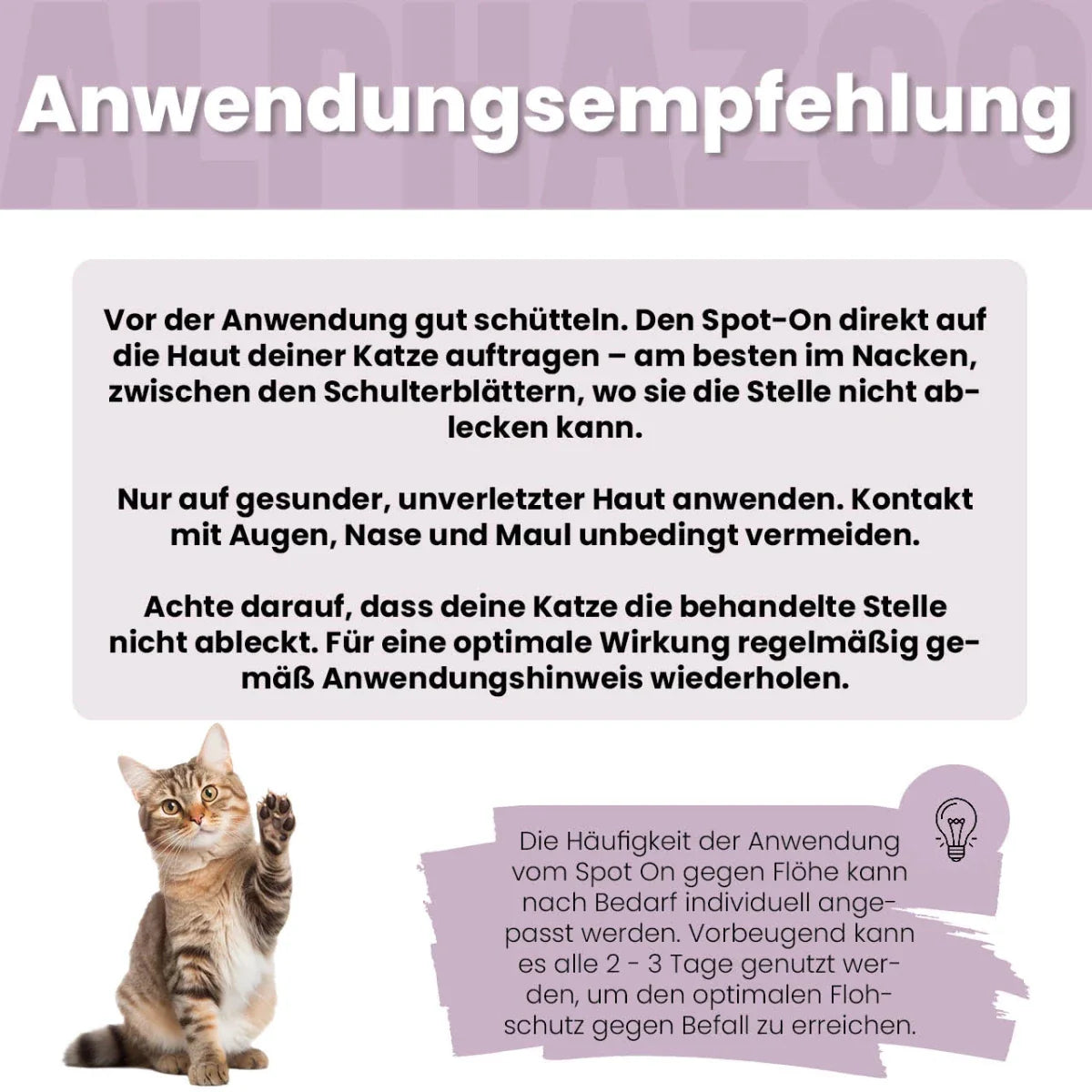 ByeByeVloh Spot-On für Katzen – pflanzlich mit Geraniol & Zitronen-Eukalyptus