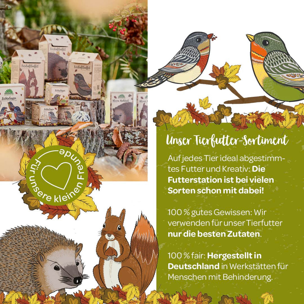 Leckerbissenhalter mit 4 BIO-Futterknödeln - TierVita