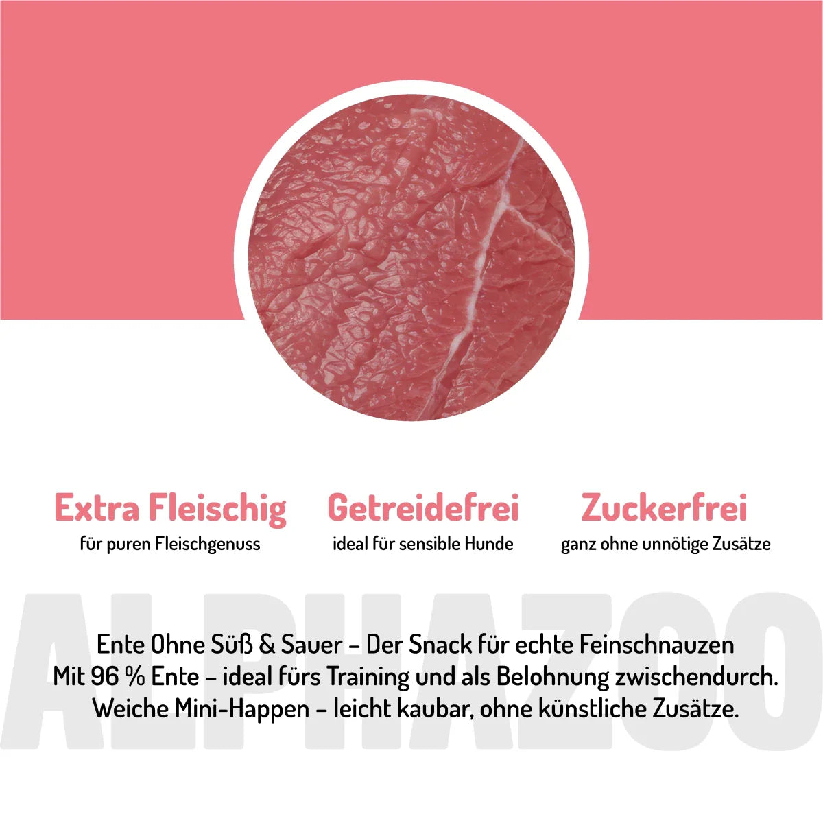 Ente Ohne Süß & Sauer – Softsnack für Hunde, 96% Ente, getreidefrei