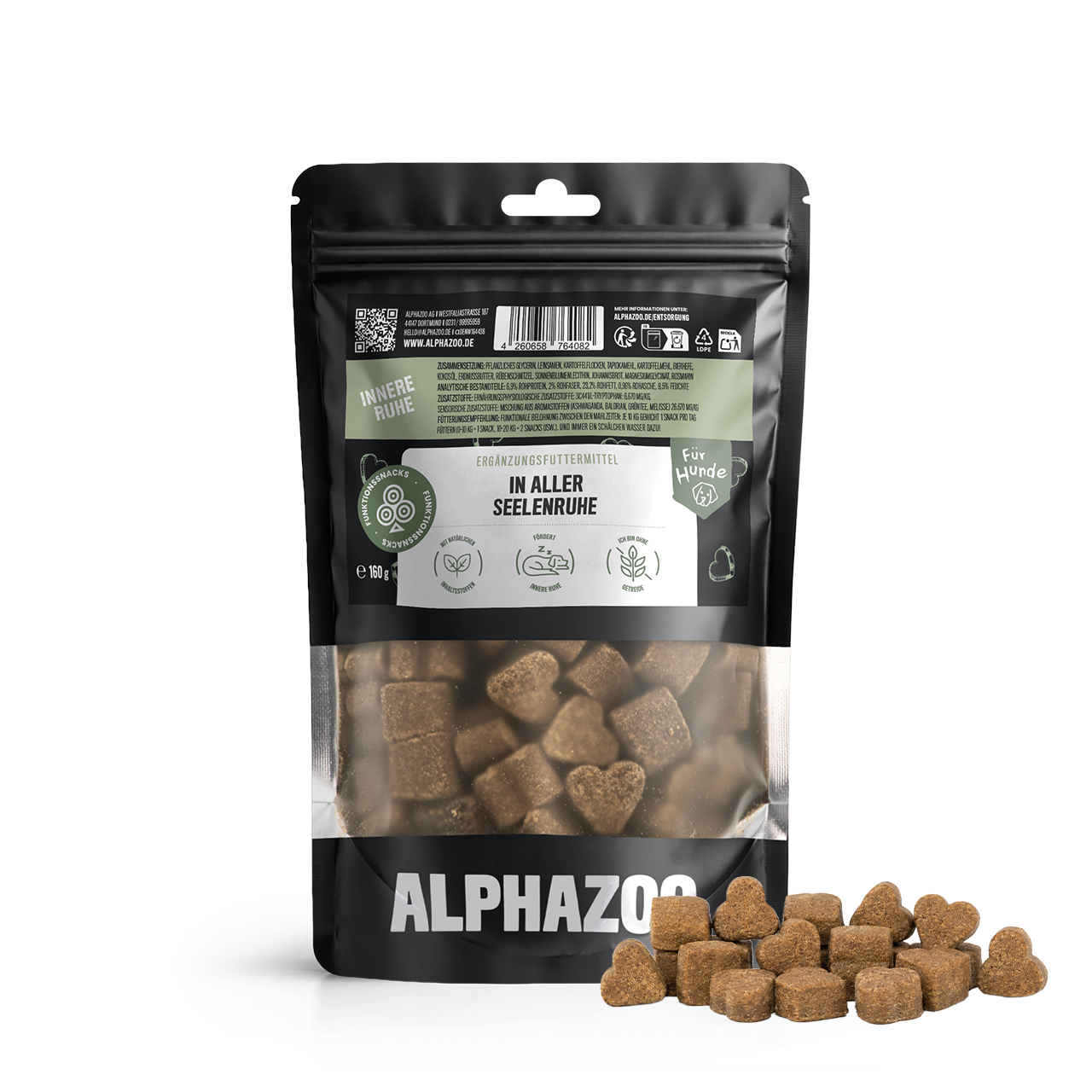 In Aller Seelenruhe – Beruhigungssnack für Hunde mit Baldrian, Ashwagandha & L-Tryptophan