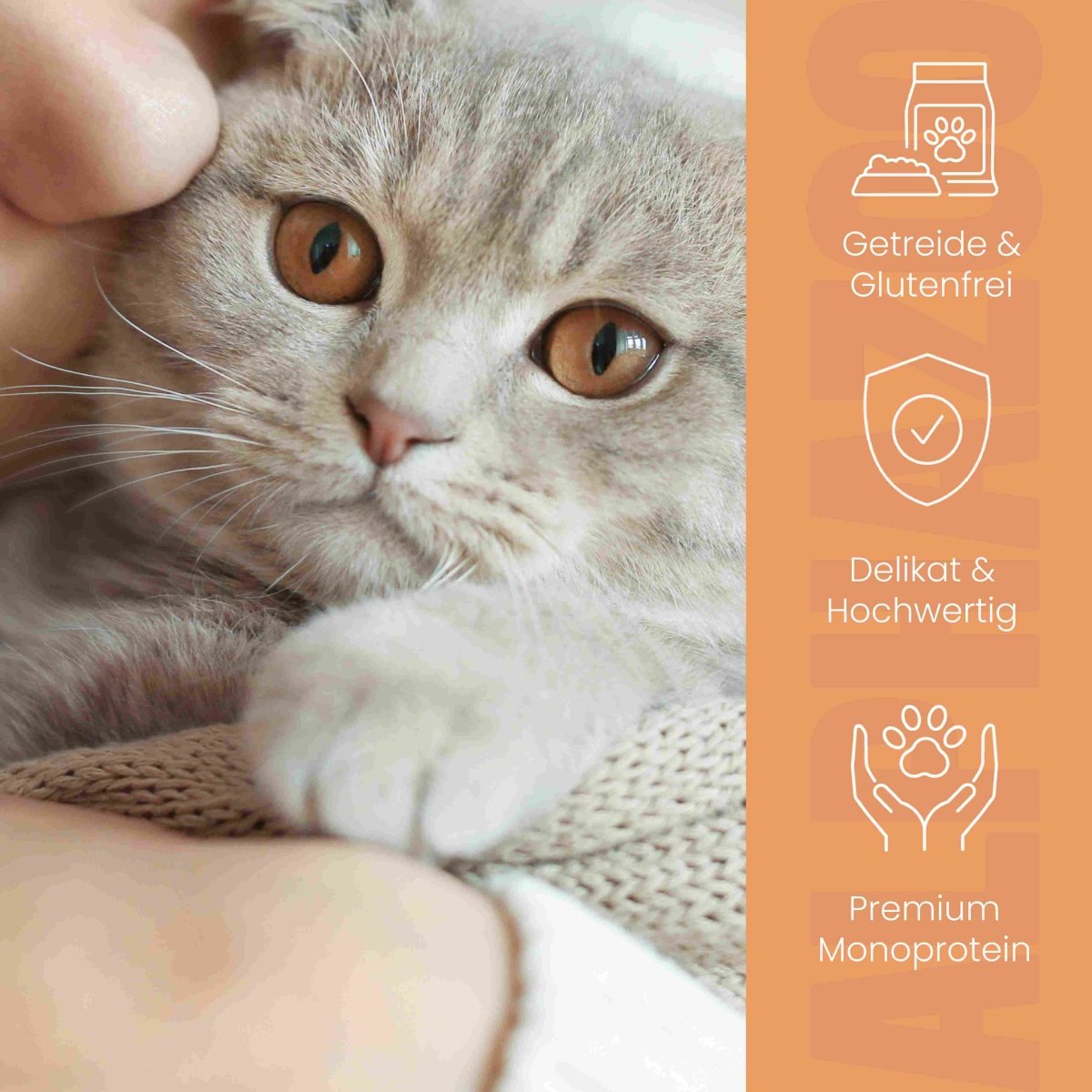 Kaninchen + Huhn Nassfutter für Katzen – 65% Fleisch, mit Lachsöl, Pastinake & Katzenminze
