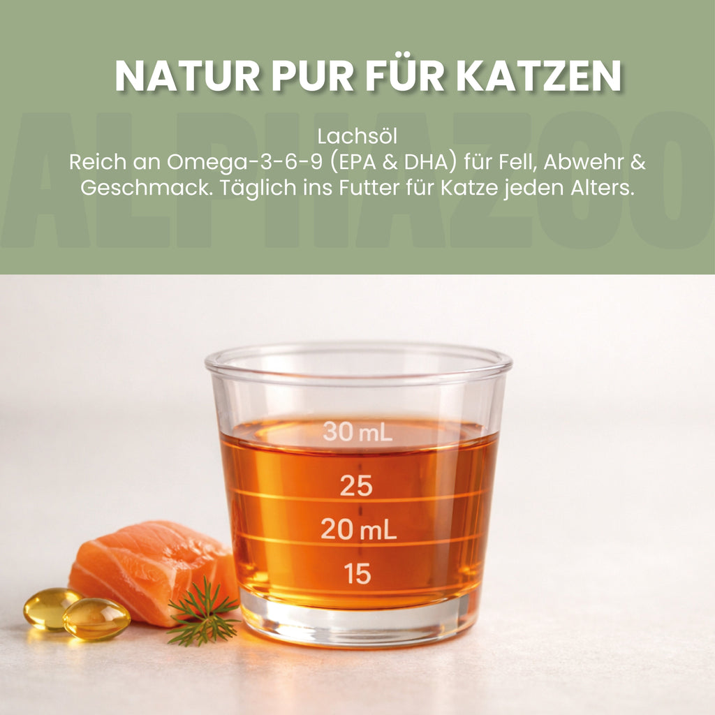 Lachsöl für Katzen – EPA & DHA aus norwegischem Lachs, 100ml & 250ml