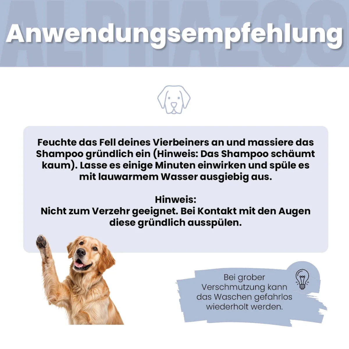Lavellness Shampoo für Hunde – mit Kokosextrakt & Lavendelöl, silikonfrei