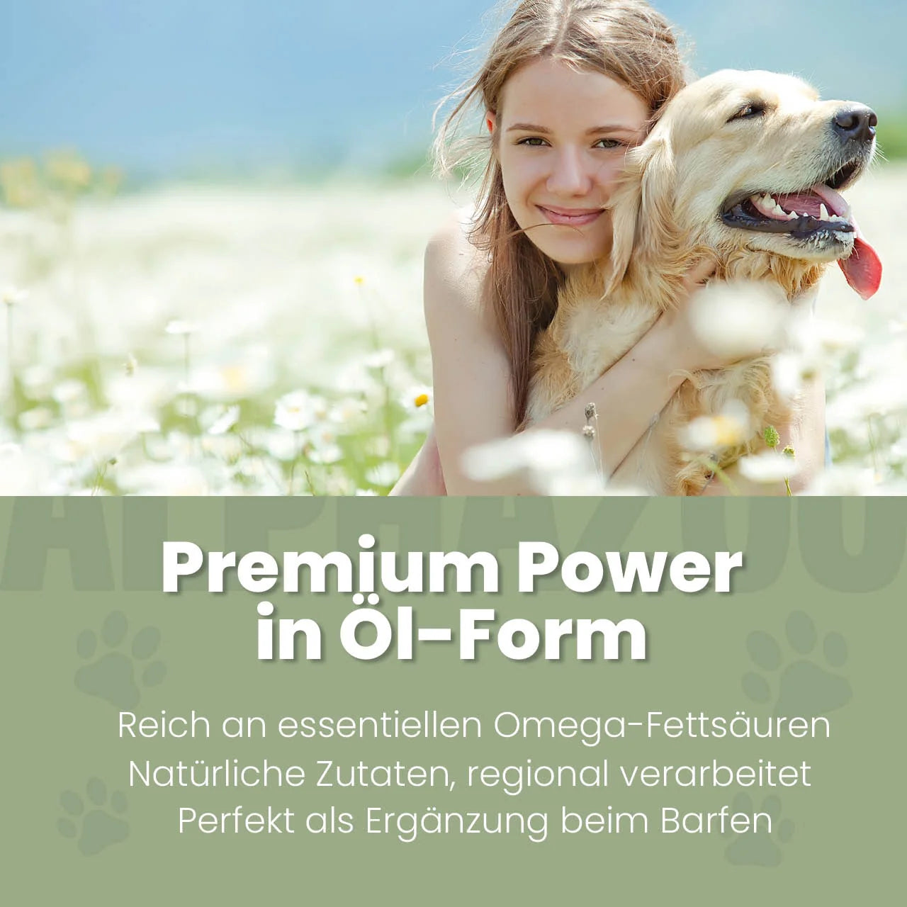 Leinöl für Hunde – kaltgepresst, 56% Omega-3, 100ml & 250ml