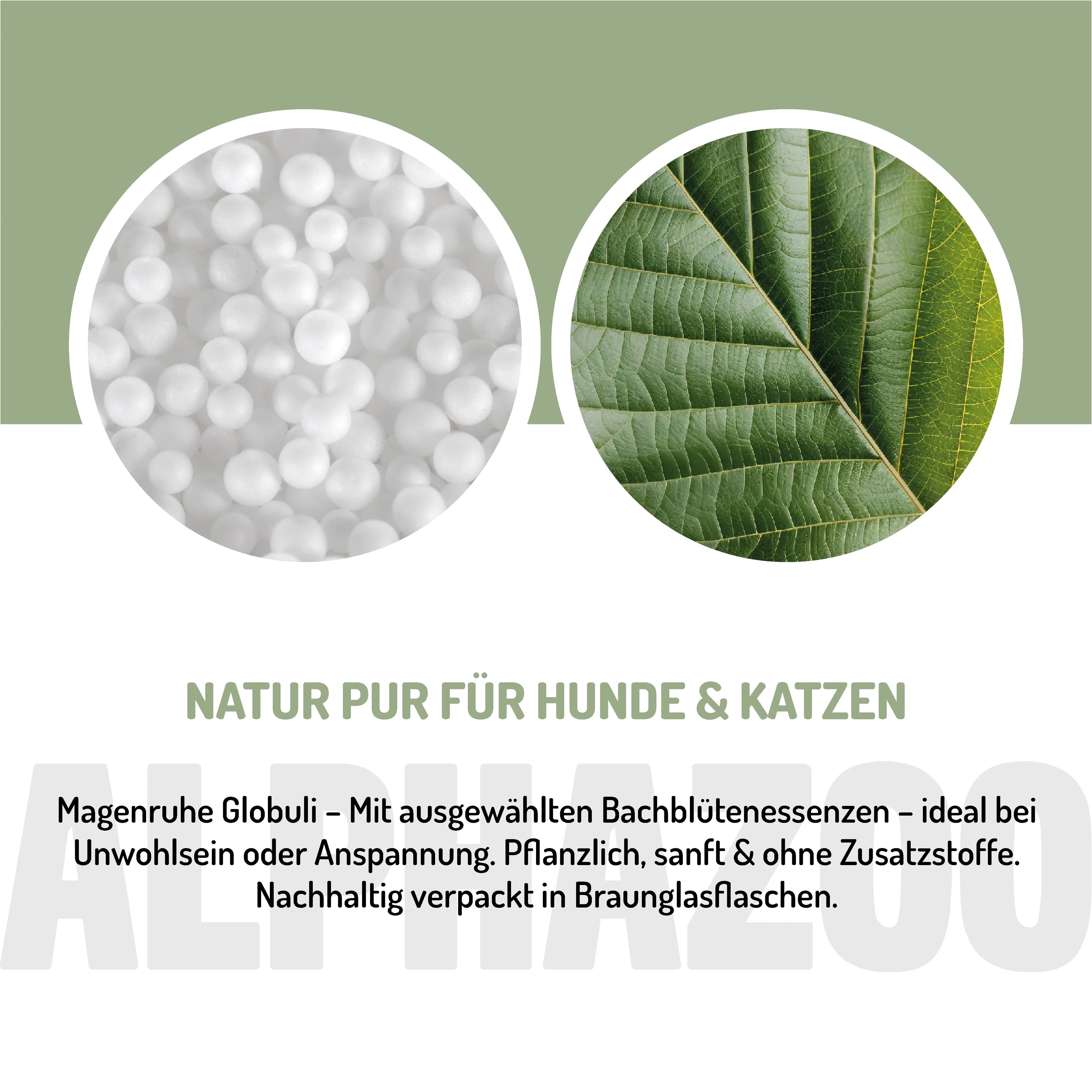 Magenruhe Bachblüten Globuli für Hunde & Katzen – 15g