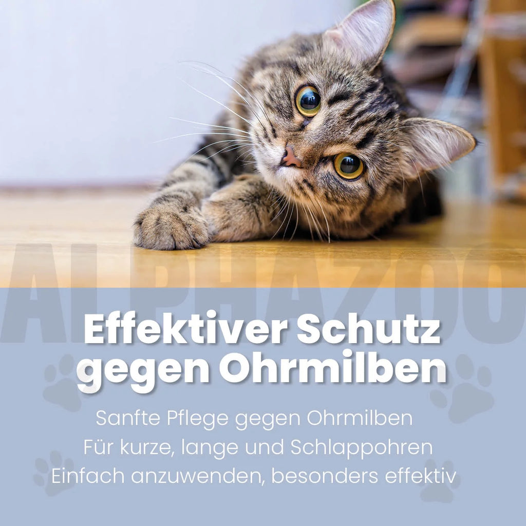 Ohrmilbenöl für Katzen – mit Calendula & Aloe Vera, sanft & pflegend
