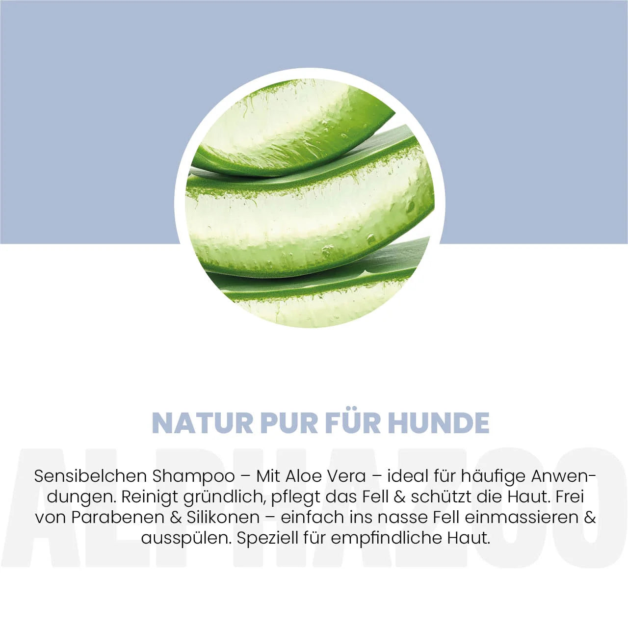 Sensibelchen Shampoo für Hunde – mit Aloe Vera, parabenfrei & silikonfrei