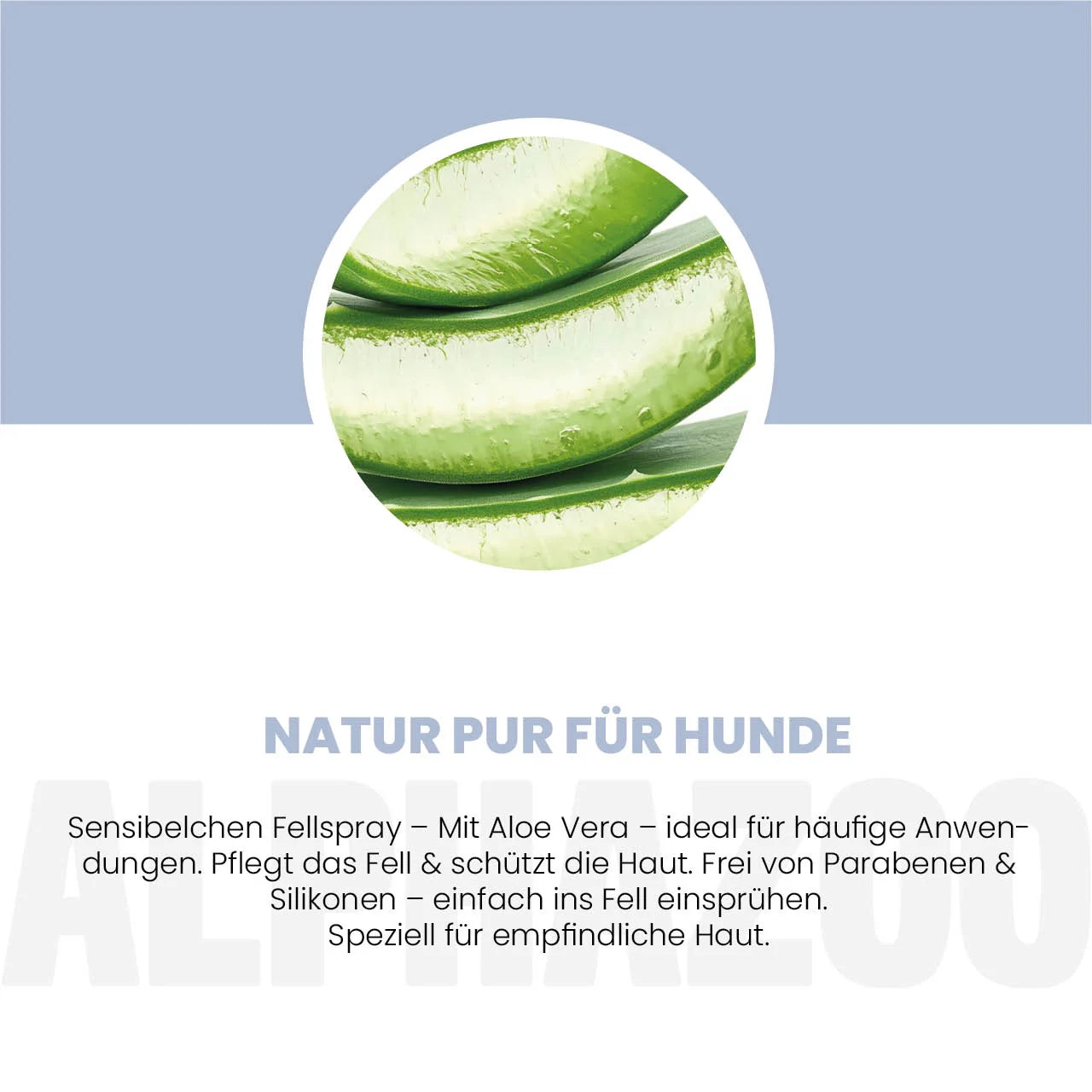 Sensibelchen Fellspray für Hunde – mit Rizinusöl, Sheabutter & Aloe Vera, silikonfrei