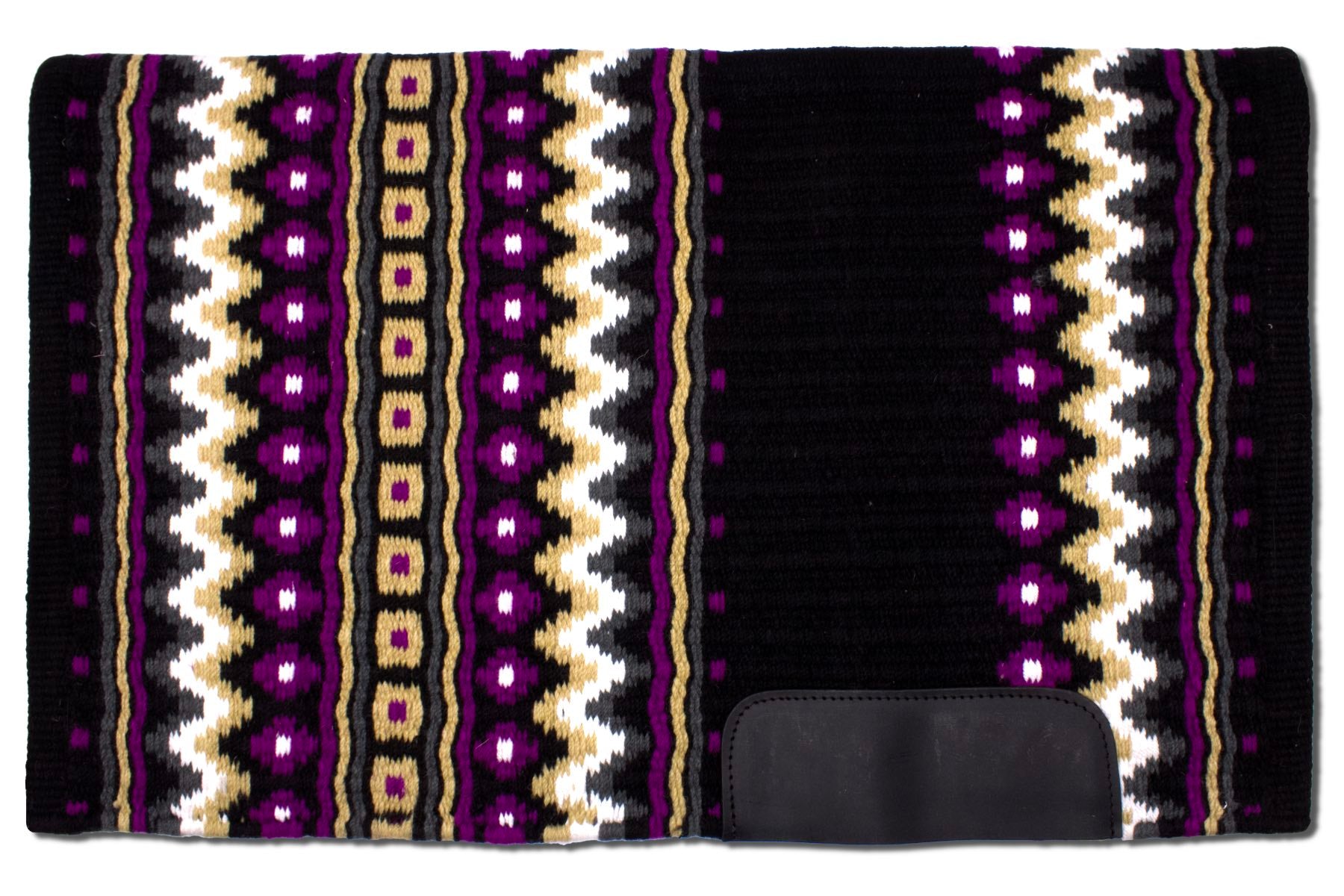 Western Blanket schwarz, lila, beige, weiß