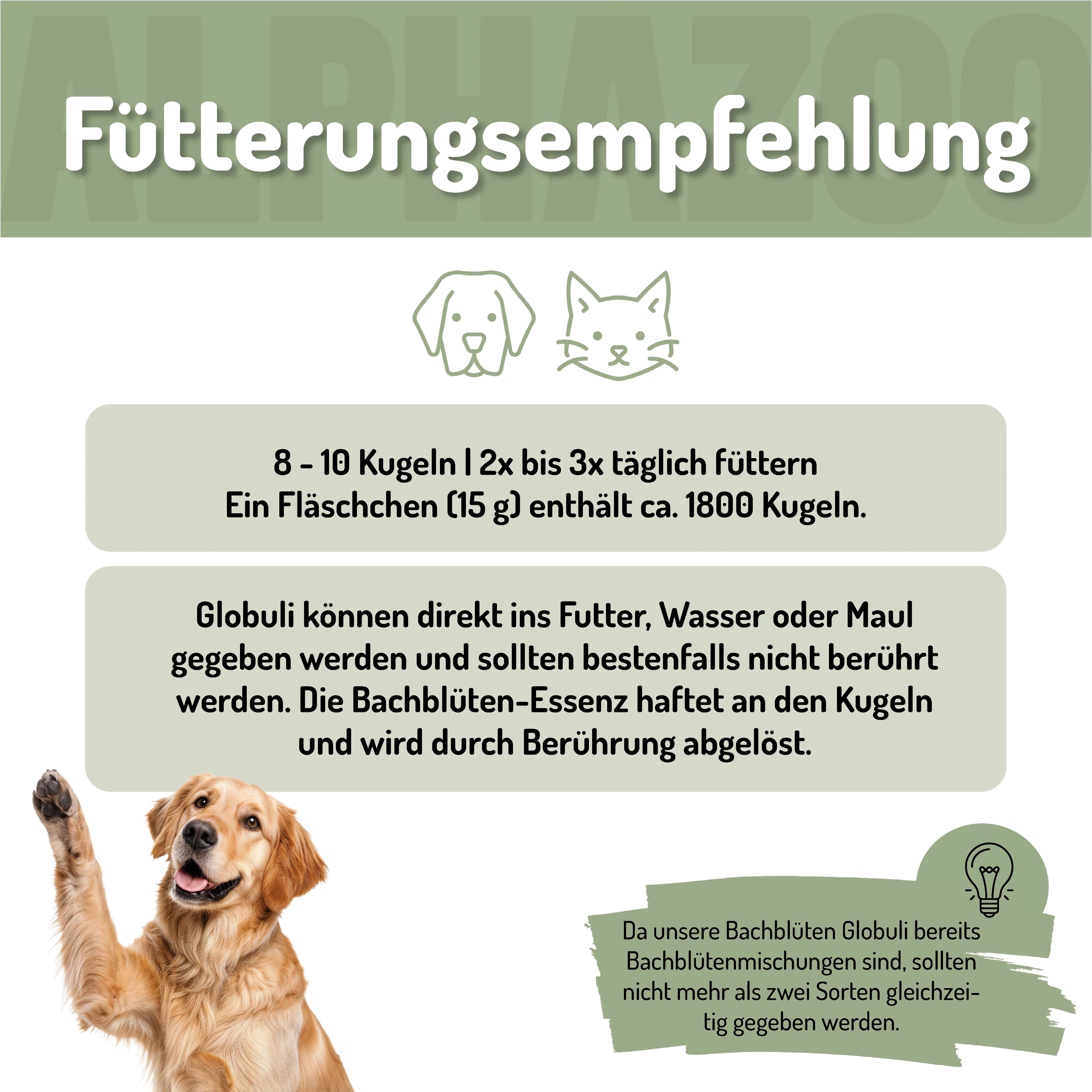 Wutbändiger Bachblüten Globuli für Hunde & Katzen – 15g